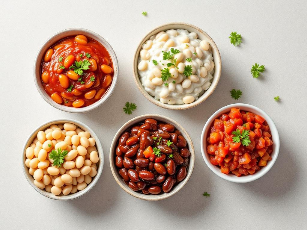 Beans in Five Different Sauces image