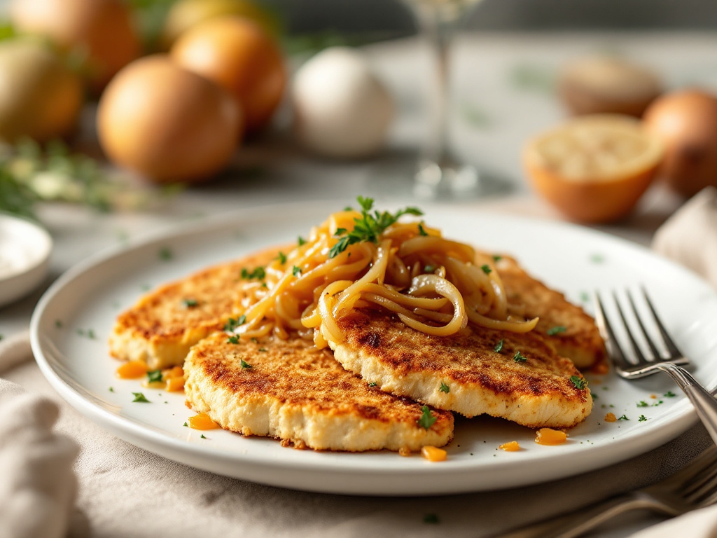 Chicken Cutlets with Onions image