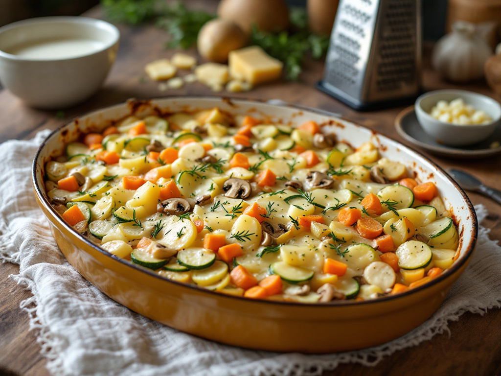 Simple vegetable casserole for 10 people image