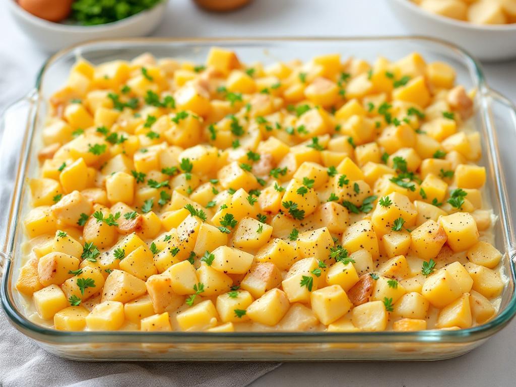 High-Protein Potato and Chicken Casserole image