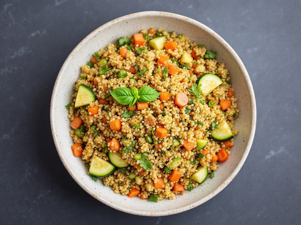 Low-histamine quinoa vegetable pan image