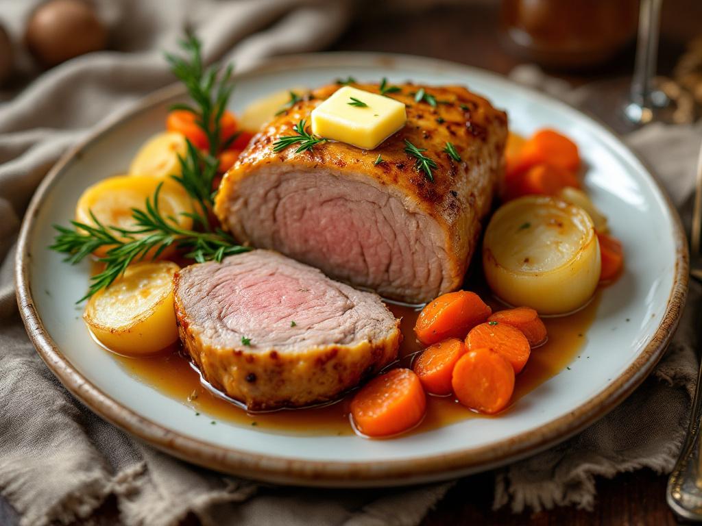 Juicy Baked Veal image