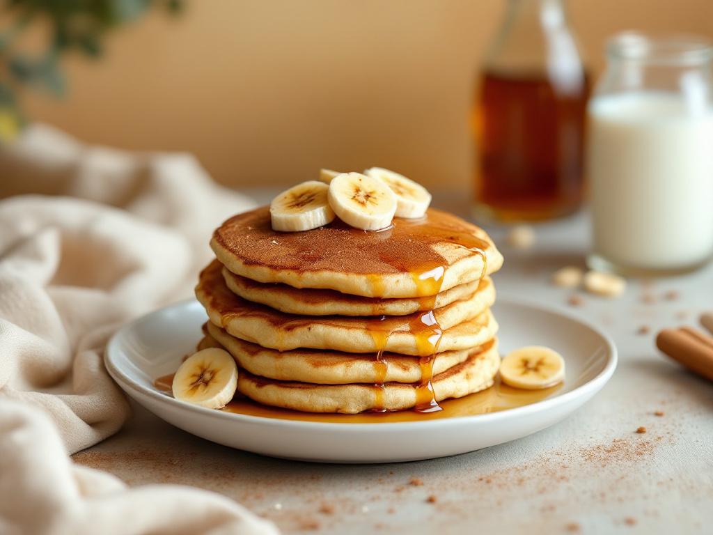 Lactose-Free Banana Oat Pancakes image