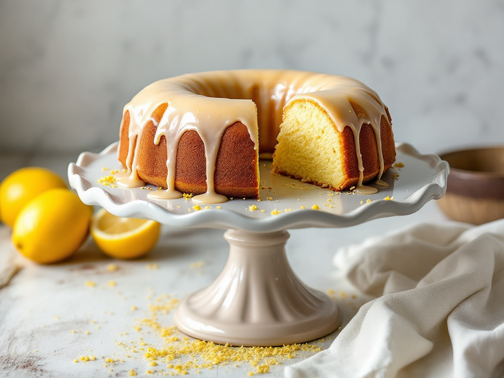 Light and Zesty Lemon Cake image