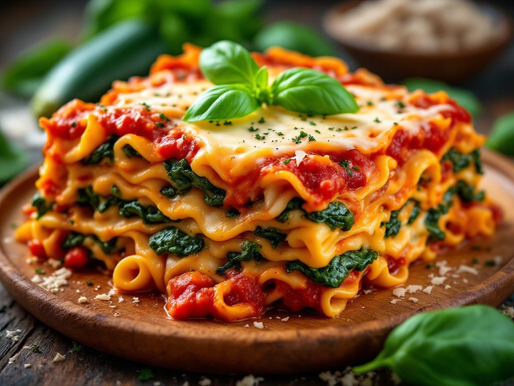 Vegan & Gluten-Free Italian Lasagna with Zucchini Sauce image