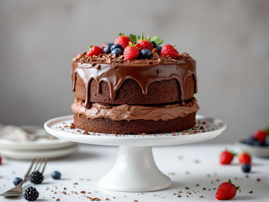 Vegan Chocolate Layer Cake image