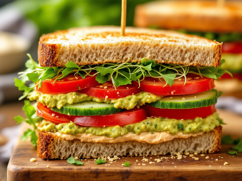 Vegan Club Sandwich image