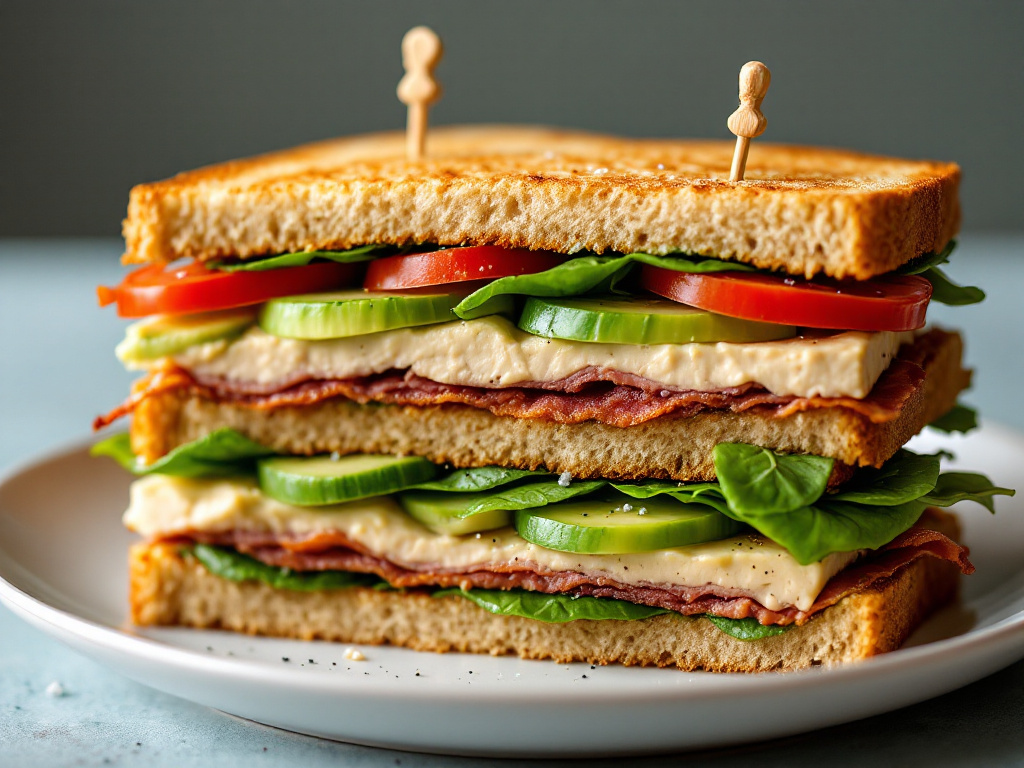 Vegan Delight Club Sandwich image