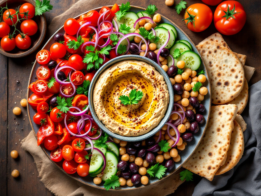 Vegan Mediterranean Breakfast Platter image