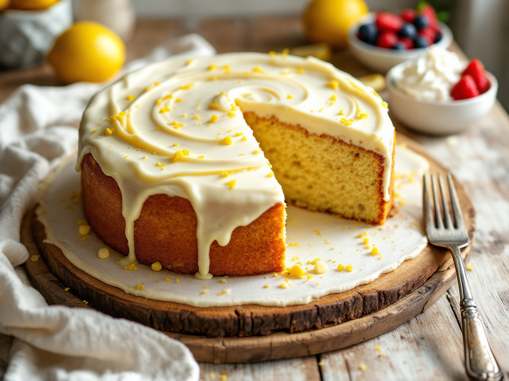 Vegan Zesty Lemon Cake image