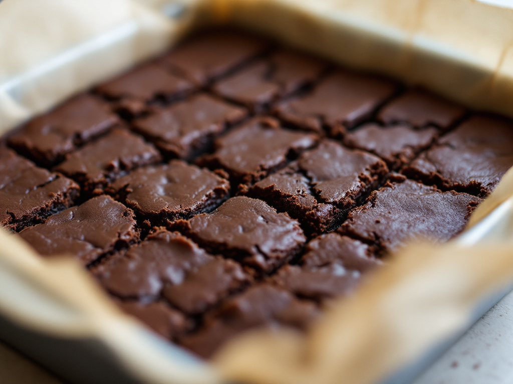 Vegan, gluten-free and sugar-free chocolate brownies image