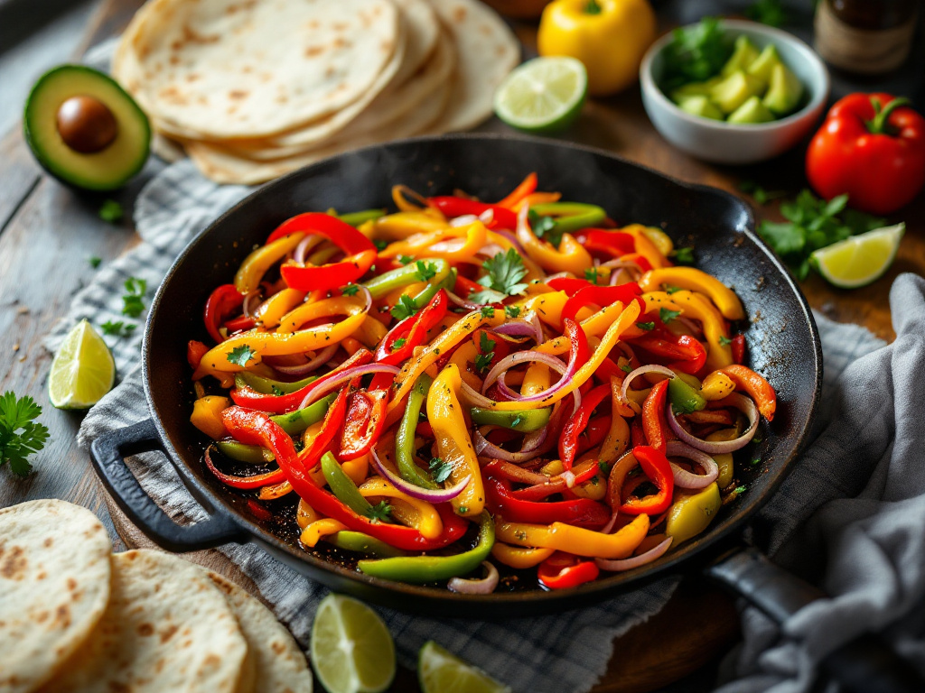 Vegan Vegetable Fajitas image