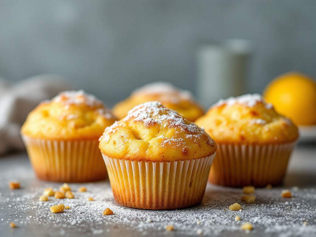 Vegan Lemon Muffins image