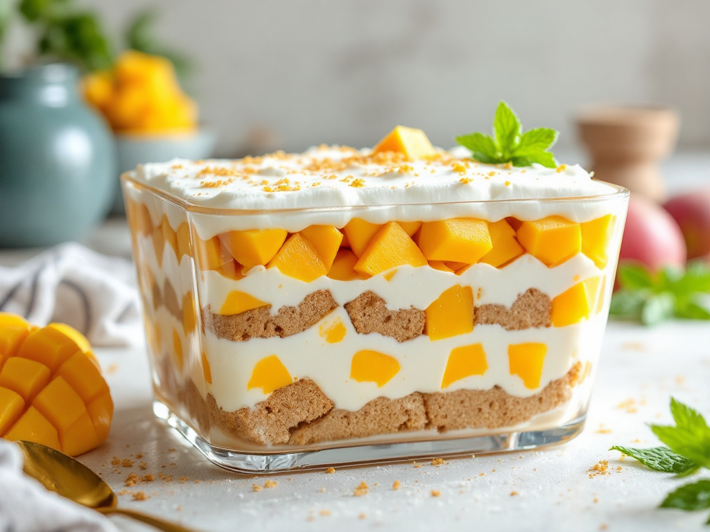 Vegan Mango Coconut Tiramisu image