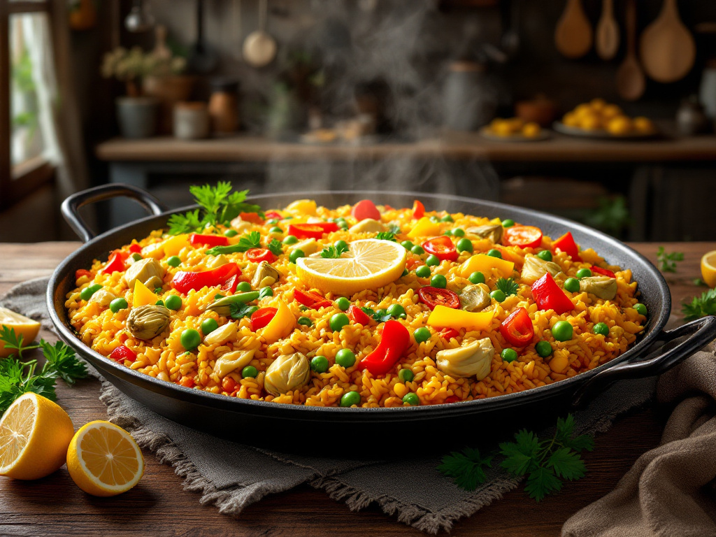 Vegetarian Paella for 8 image