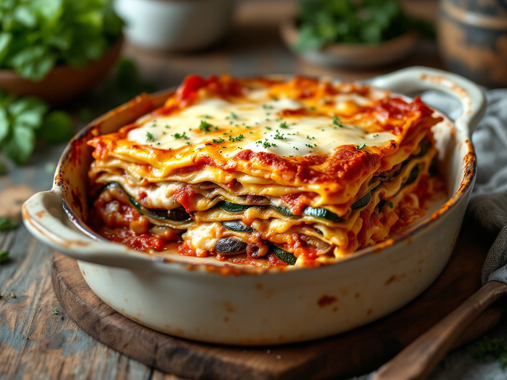 Vegetarian Vegetable Lasagna image