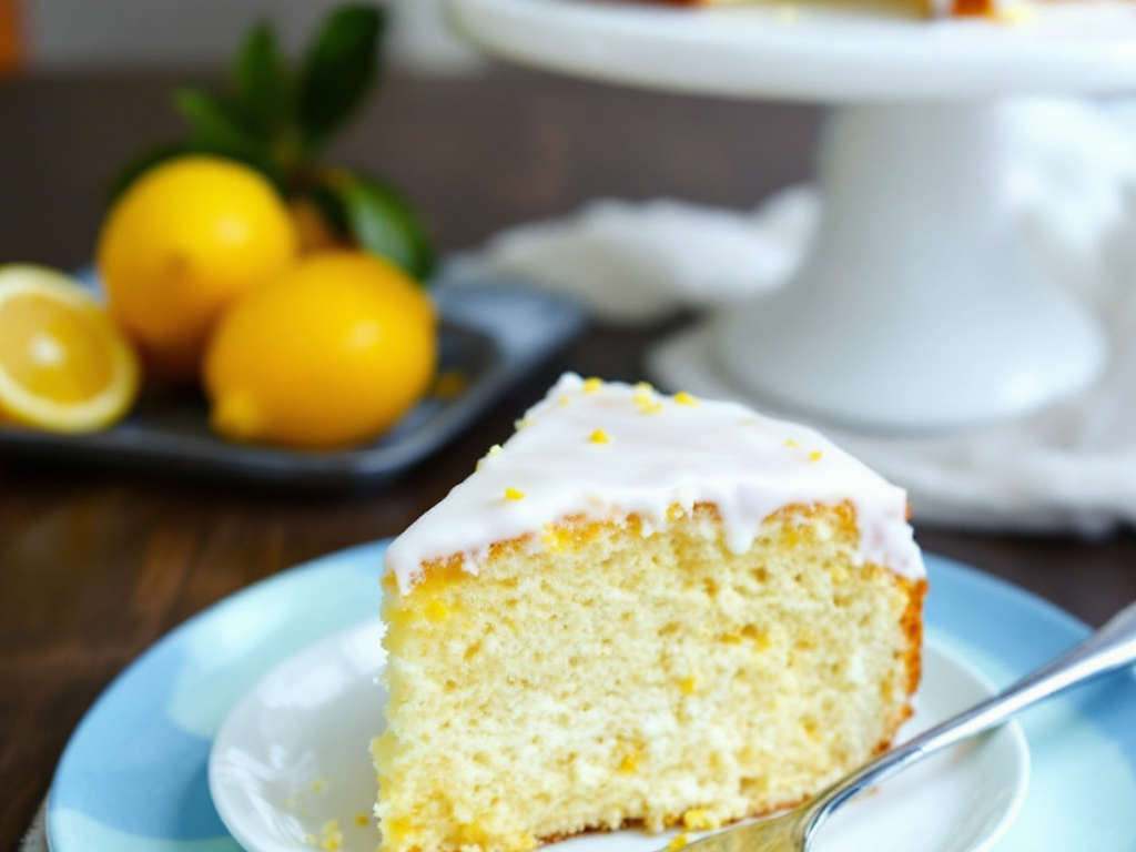 Zesty Lemon Delight: Dairy-Free, Gluten-Free Cake image