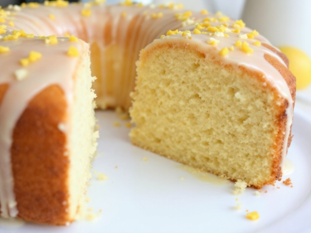 Zesty Lemon Delight: Dairy-Free & Gluten-Free Cake image